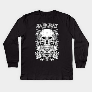 RUN THE JEWELS BAND MERCHANDISE Kids Long Sleeve T-Shirt